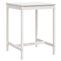 Berkfield Home Garden Table White 82.5x82.5x110 cm Solid Wood Pine