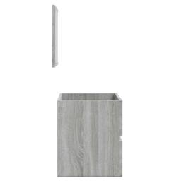 Berkfield Home Bathroom Cabinet with Mirror Grey Sonoma Engineered Wood - thumbnail 7