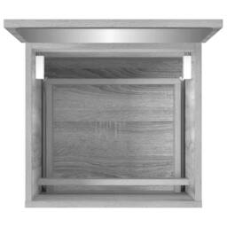 Berkfield Home Bathroom Cabinet with Mirror Grey Sonoma Engineered Wood - thumbnail 8