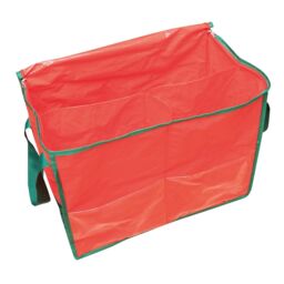 mysmartbuy Storage Bag with Side Pouch, Carry Handles, Zipper & 3 Compartments - Store Clothes, Festive Christmas Decorations, Toys, Crafts in Red - thumbnail 4