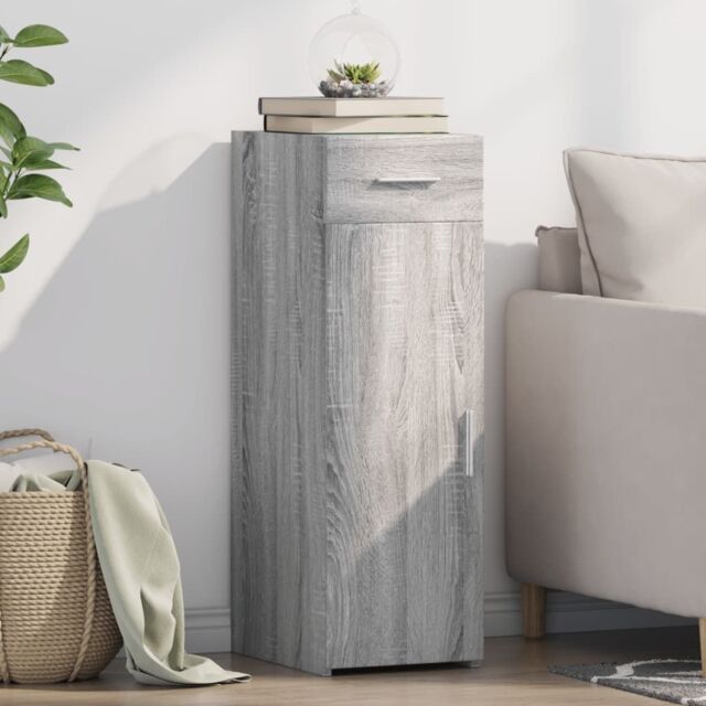 Berkfield Home Sideboard Grey Sonoma 30x42.5x93 cm Engineered Wood - image 1