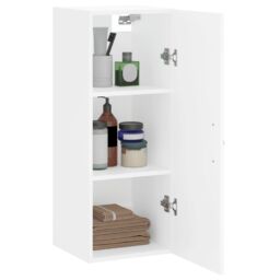 Berkfield Home Wall Mounted Cabinet White 34.5x34x90 cm Engineered Wood - thumbnail 4