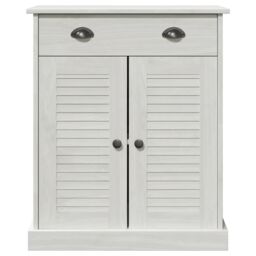 Berkfield Home Bathroom Cabinet White 68 x 34 x 80 cm Solid pine wood - thumbnail 6