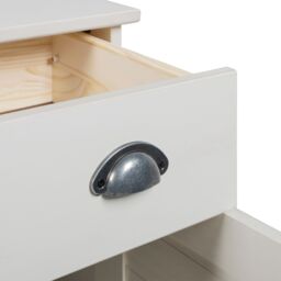 Berkfield Home Bathroom Cabinet White 68 x 34 x 80 cm Solid pine wood - thumbnail 9