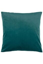 Paoletti Evoke Cut Velvet Cushion in Teal - Size: 45 cm x 45 cm - thumbnail 2