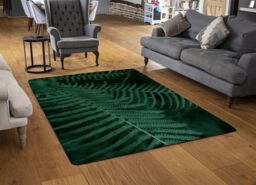 Benjamin Tate Design Plants Background. Biophilia Trend Designer Rug in Natural - Size: Large - thumbnail 2