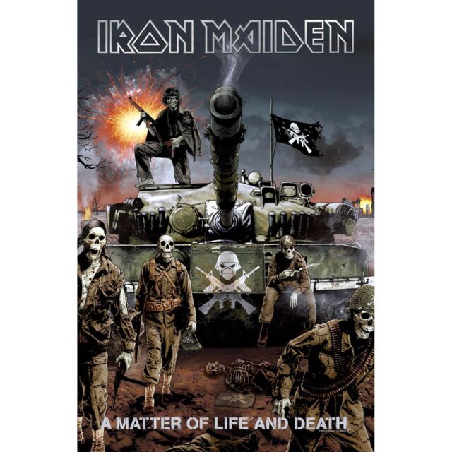 Iron Maiden A Matter Of Life & Death Textile Poster