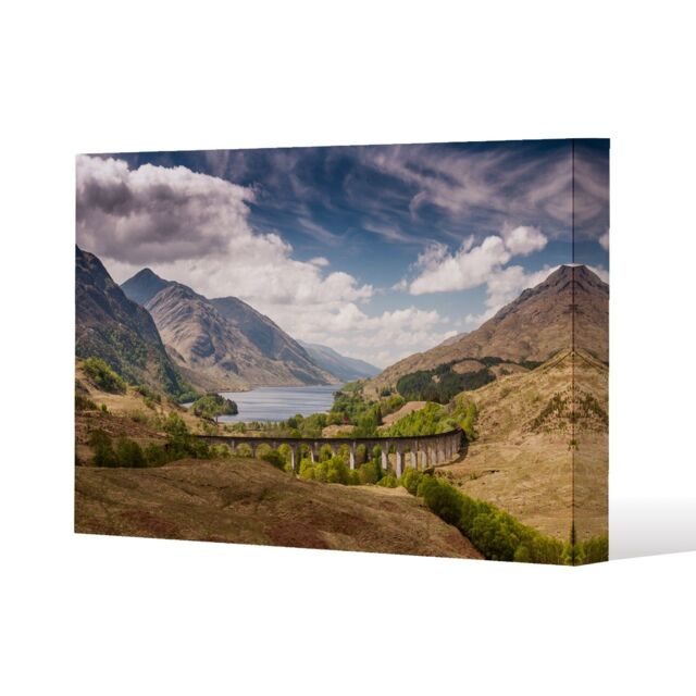 Benjamin Tate Design The Glenfinnan Viaduct (Canvas Print) / 152 x 101 x 4cm in Natural - Size: 152 x 101 x 4 cm - image 1