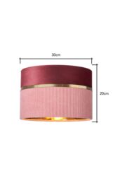 BHS Lighting Violet 30cm Easy Fit Light Shade in Pink - thumbnail 5