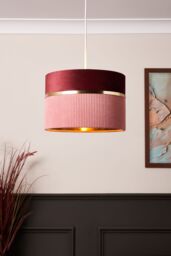 BHS Lighting Violet 30cm Easy Fit Light Shade in Pink - thumbnail 4