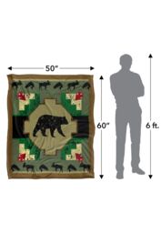 JQ Licensing Southwest Bear 2 Silky Touch Super Soft Throw Blanket 152 X 127 cm in White - thumbnail 5