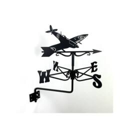 Buttercup Farm Mini Spitfire Weathervane - Steel - L38 x W38 x H52 cm - Black - thumbnail 2