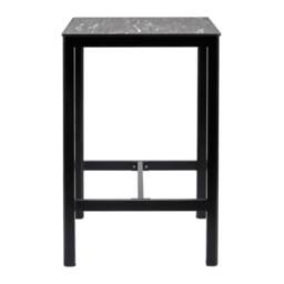 netfurniture Extrema Marble Poseur Table Black with Troy Table Base - 60 X 60cm - Size: 60 X 60 cm - thumbnail 3