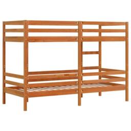 Berkfield Home Bunk Bed without Mattress Wax Brown 90x190 cm Single Solid Wood Pine - thumbnail 7