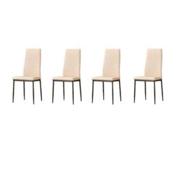 Outdoor Living San Diego Marble Top Dining Table with Emily Leather Chairs in Pink - thumbnail 5