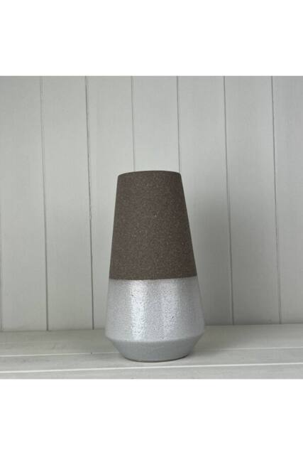 KDMD Textured Mocha Ceramic vase in Brown - image 1
