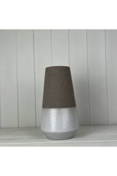 KDMD Textured Mocha Ceramic vase in Brown - thumbnail 2