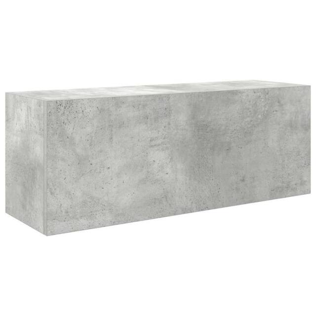 Berkfield Home Bathroom Wall Cabinet Concrete Grey 80x25x30 cm Engineered Wood - Size: 80 x 25 x 30 cm - image 1