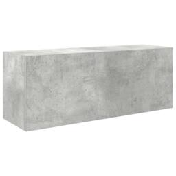 Berkfield Home Bathroom Wall Cabinet Concrete Grey 80x25x30 cm Engineered Wood - Size: 80 x 25 x 30 cm