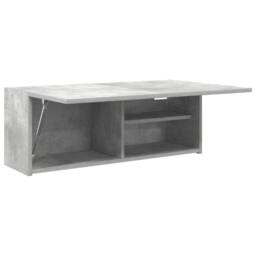 Berkfield Home Bathroom Wall Cabinet Concrete Grey 80x25x30 cm Engineered Wood - Size: 80 x 25 x 30 cm - thumbnail 5