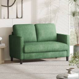 Dprodo 129CM Small Sofa Couch, Soft Corduroy LoveSeat in Green - Size: 1 Pack - thumbnail 4