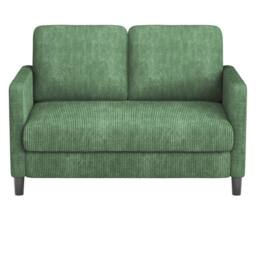 Dprodo 129CM Small Sofa Couch, Soft Corduroy LoveSeat in Green - Size: 1 Pack - thumbnail 8