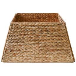 Lemon Pavilion Furniture and Decor Foldable Square Tree Skirt - Water Hycainth - L60 x W60 x H26 cm in Brown - thumbnail 1