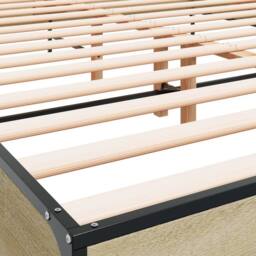 Berkfield Home Bed Frame without Mattress Sonoma Oak 120x200 cm in Brown - Size: Small Double - thumbnail 7
