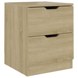 Berkfield Home Bedside Cabinet Sonoma Oak 40x40x50 cm Engineered Wood in Brown - Size: 40 x 40 x 50 cm - thumbnail 2