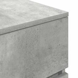 Berkfield Home Bedside Cabinet with 3 Drawers Concrete Grey 39x35x65 cm - Size: 39 x 35 x 65 cm - thumbnail 9