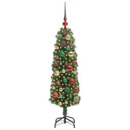 Berkfield Home Artificial Christmas Tree with 150 LEDs with Stand Green 120 cm - thumbnail 3