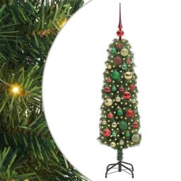 Berkfield Home Artificial Christmas Tree with 150 LEDs with Stand Green 120 cm - thumbnail 2