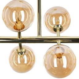 Wyld and Coco 10-Light Gold Steel and Glass Pendant Lamp Modern Ceiling Light - thumbnail 5