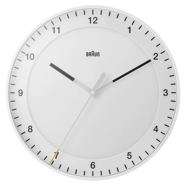 Braun Classic 30cm Analogue Wall Clock in White - image 1