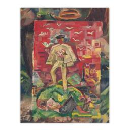 Artery8 Man In Folk Costume Surreal Kubincan Framed Wall Art Print - Size: A3 - thumbnail 3
