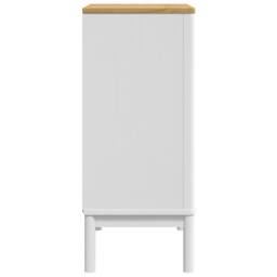 Berkfield Home Beautiful Chest of Drawers FLORO White Solid Wood Pine - thumbnail 6