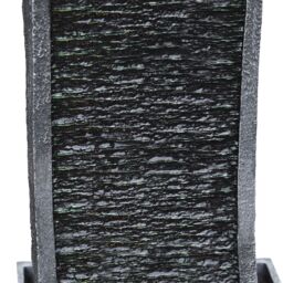 Teamson Home Large Outdoor Curved Water Feature, Modern Waterfall Effect with LED Lights, Grey - thumbnail 8