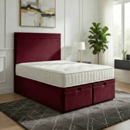 DS Living Majesty Maroon Ottoman Bed - Size: Single - thumbnail 5