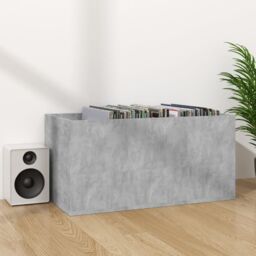 Berkfield Home Vinyl Storage Box Concrete Grey 71x34x36 cm Engineered Wood - Size: 71 x 34 x 36 cm - thumbnail 4