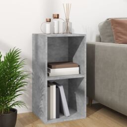 Berkfield Home Vinyl Storage Box Concrete Grey 71x34x36 cm Engineered Wood - Size: 71 x 34 x 36 cm - thumbnail 3