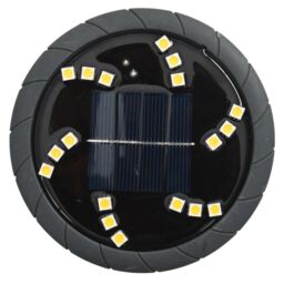 Berkfield Home Solar Ground Lights with Ground Spikes Outdoor 12 pcs Warm White in Black - thumbnail 6