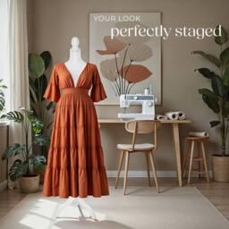 tectake Tailors Dummy - Female Mannequin Torso With Wooden Stand in White - Size: Medium - thumbnail 7