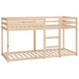 Berkfield Home Bunk Bed 80x200 cm Solid Wood Pine in Brown - thumbnail 4