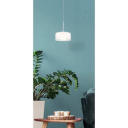 Netlighting Belinda Slim Pendant White Matt Opal Glass Shade LED 4000K - thumbnail 5