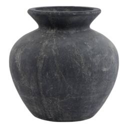 Wyld Haus Stonefern Black Aged Stoneware Vase in Grey - thumbnail 2
