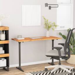 Berkfield Home Beautiful Desk Top 120x50x2.5 cm Rectangular Solid Wood Acacia in Brown - thumbnail 2