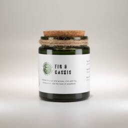 Serenityy Aroma Woodwick Soy Candle - Fig & Cassis in Dark Green - Size: 0.5m x 1m - thumbnail 2