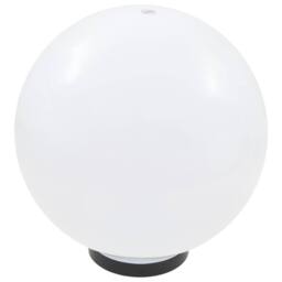 Berkfield Home LED Bowl Lamps 2 pcs Spherical 30 cm PMMA in White - thumbnail 4