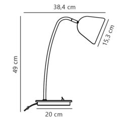 Nordlux Premium Indoor Table Lamp Brown Metal E14 Adjustable Head - Mains Powered, IP20 in Beige - thumbnail 5