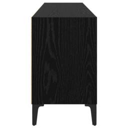 Berkfield Home Black Oak TV Stand Black Oak Particle board Standard - thumbnail 6